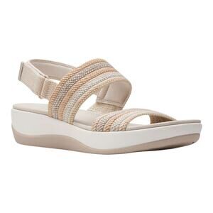 Clarks Women's Arla Stroll Slip On Slingback Sandals Beige Size 5